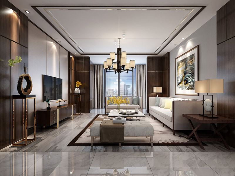 河源市華鋒汽配城現代簡約風格三居室裝修案例