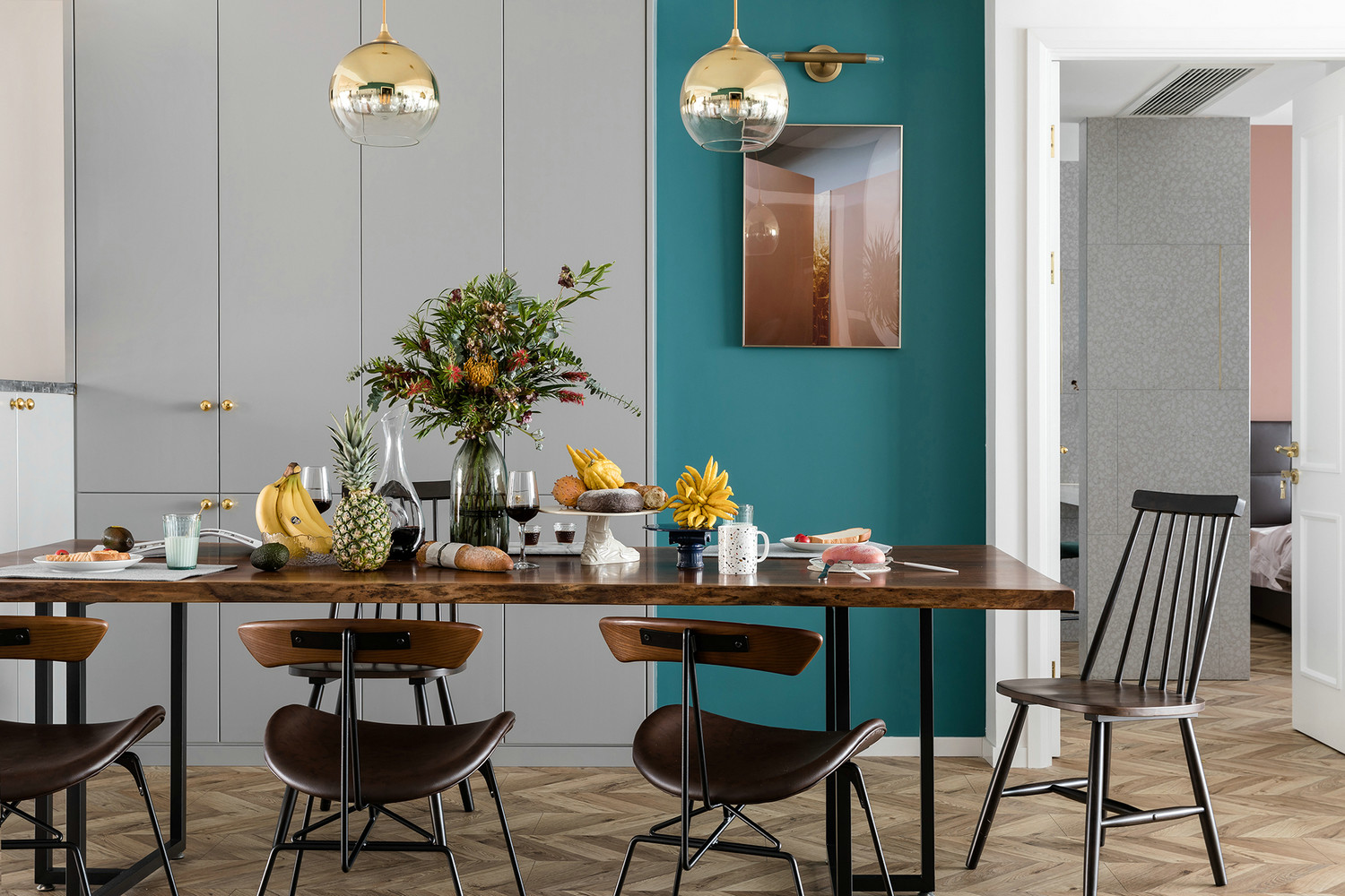 現代時尚風格家裝設計室內裝修效果圖-餐廳餐桌 現代時尚風格家裝設計室內裝修效果圖-餐廳餐桌