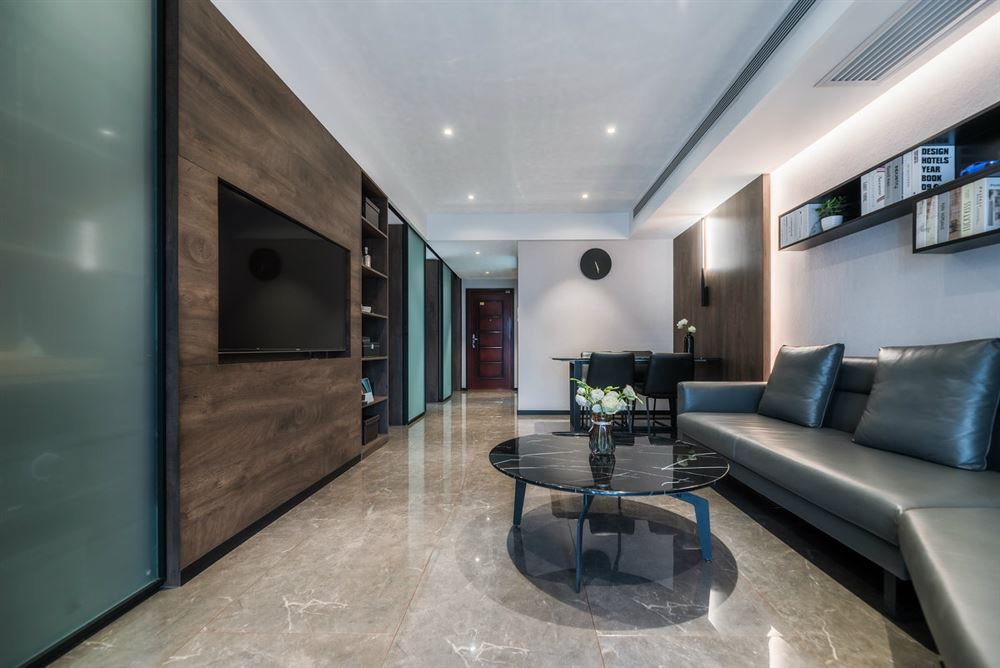 廣州市中山一路小區美式風格三居室裝修案例