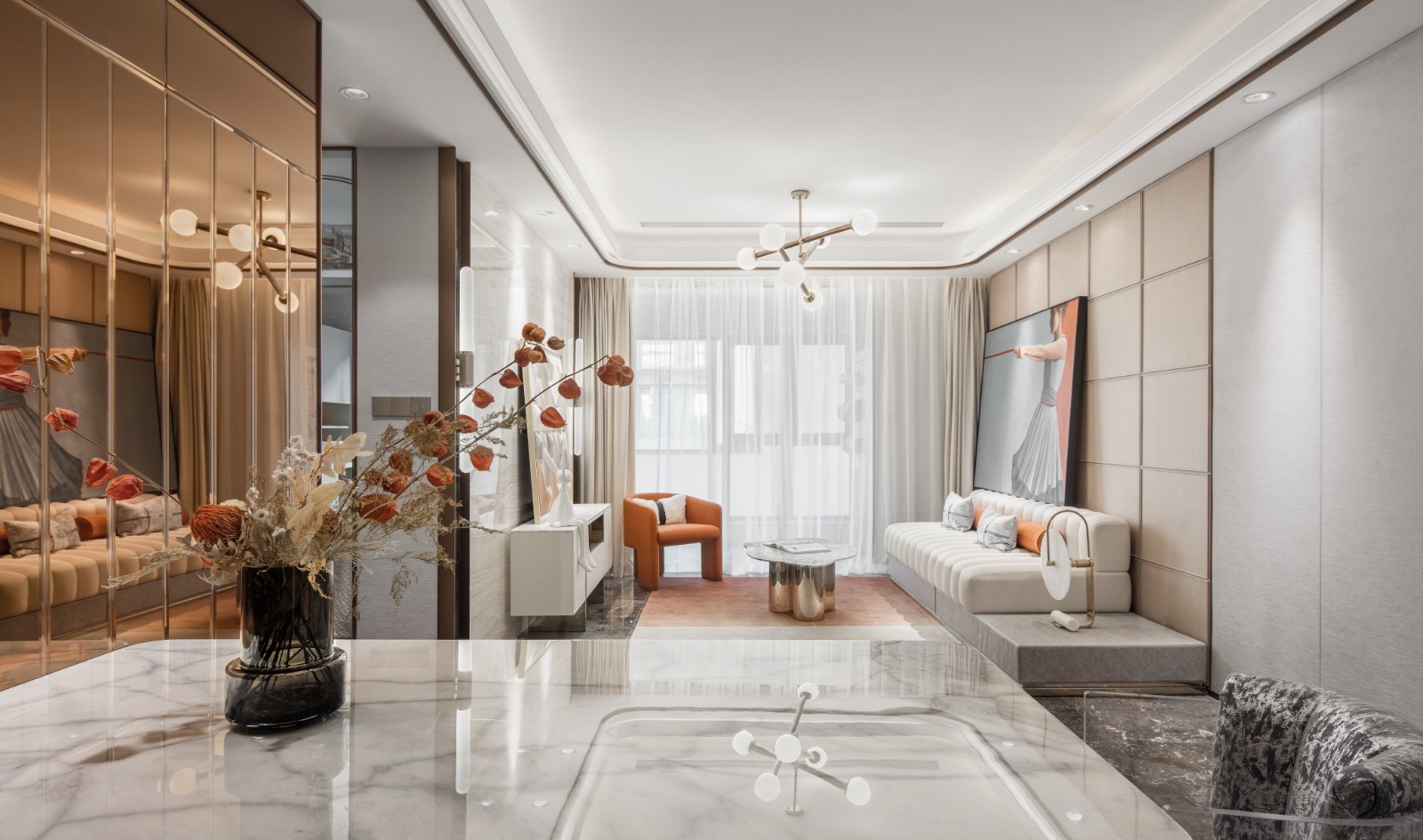 現(xiàn)代輕奢風(fēng)格室內(nèi)設(shè)計家裝案例-餐廳 現(xiàn)代輕奢風(fēng)格室內(nèi)設(shè)計家裝案例-餐廳