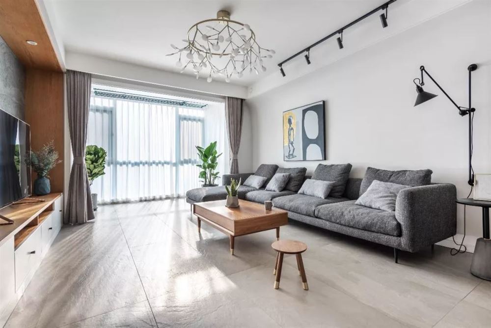 自貢市珍珠寺社區現代簡約風格四居室裝修案例