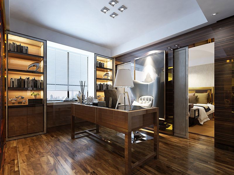 常州市龍洲伊都輕奢風(fēng)格三居室裝修案例