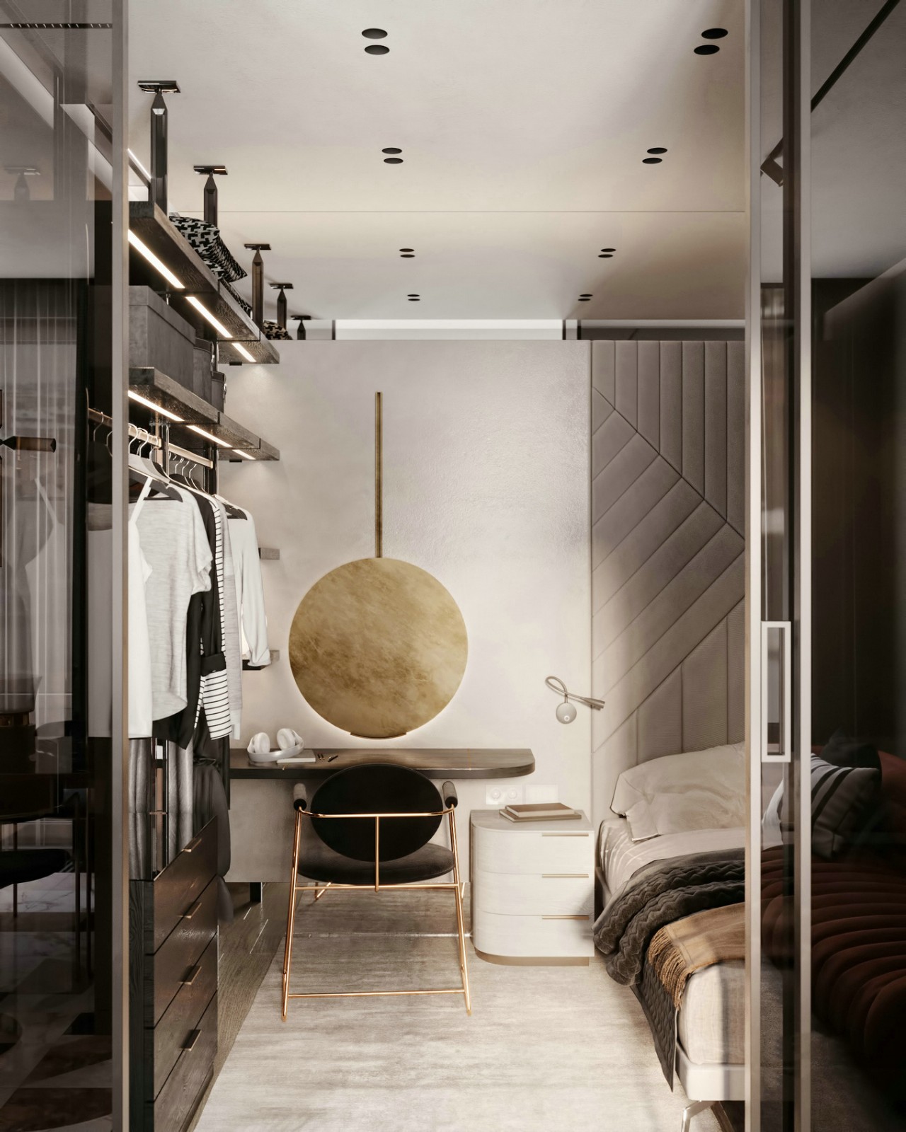 佛山裝修公司現代簡約風格公寓裝修效果圖-臥室 佛山裝修公司現代簡約風格公寓裝修效果圖-臥室