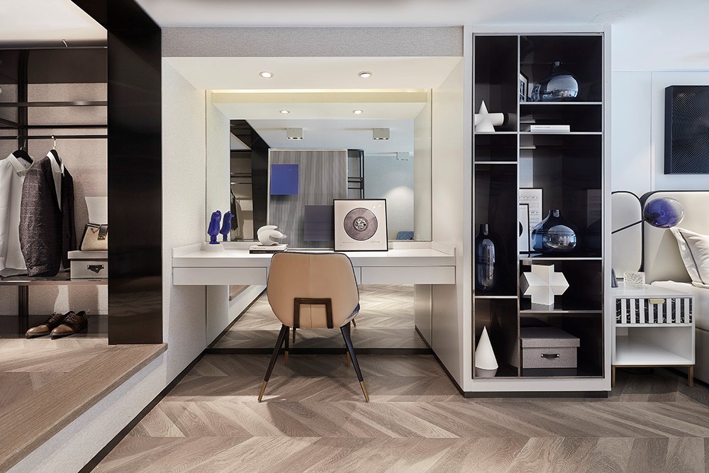 現代前衛(wèi)風格室內家裝案例效果圖-臥室梳妝臺 現代前衛(wèi)風格室內家裝案例效果圖-臥室梳妝臺