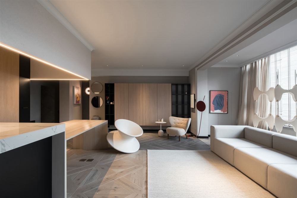 清遠市寶墩湖北歐風格三居室裝修案例