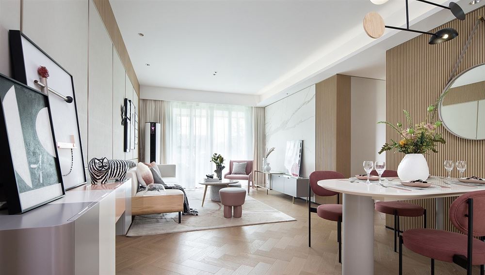 佛山市雅居樂&middot;江畔明珠現(xiàn)代風(fēng)格三居室裝修案例