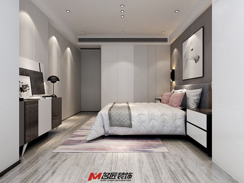 臺州市北門街機關邊現代簡約風格三居室裝修案例