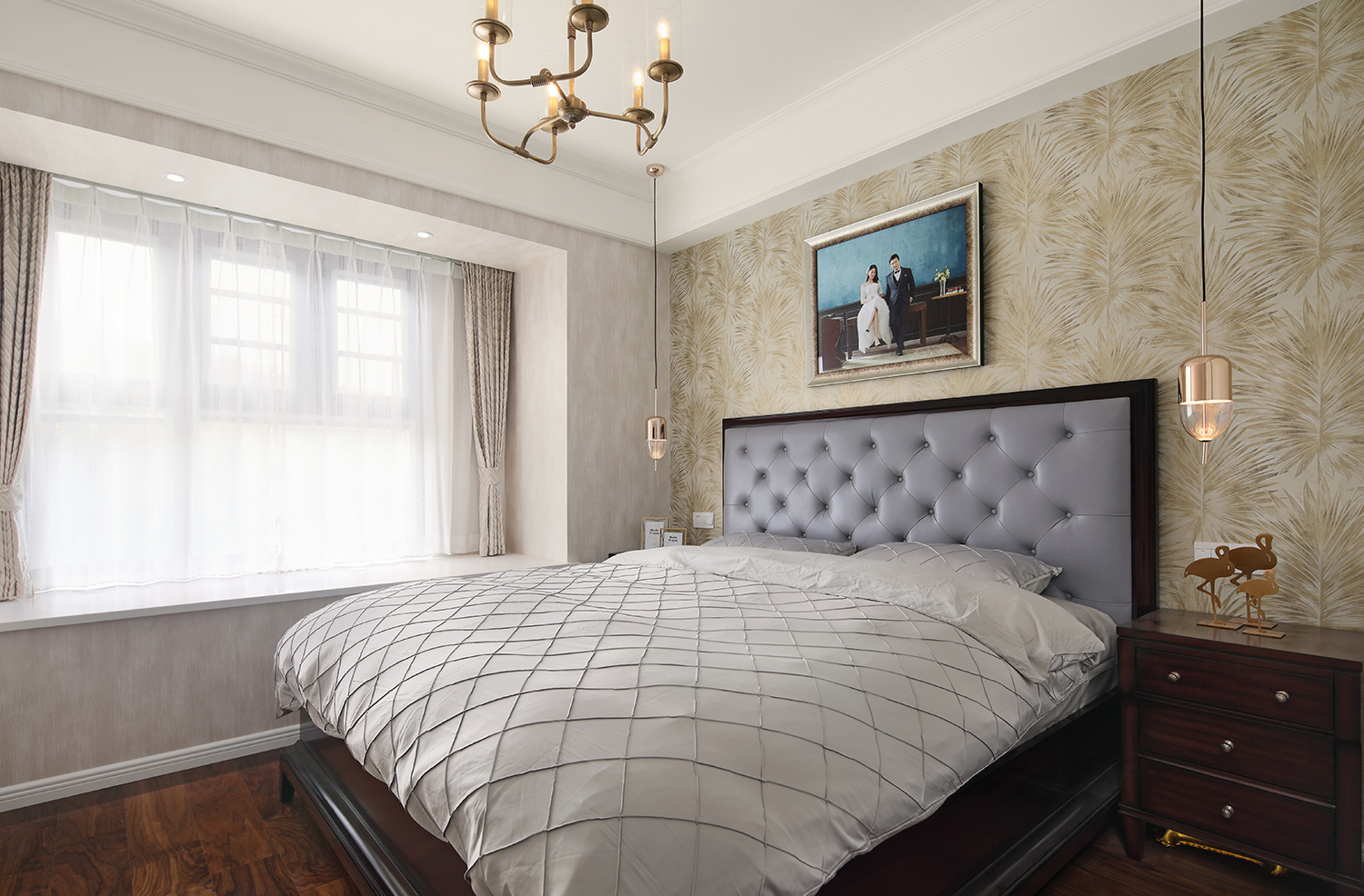 佛山裝修公司美式風格室內裝修效果圖-臥室 佛山裝修公司美式風格室內裝修效果圖-臥室