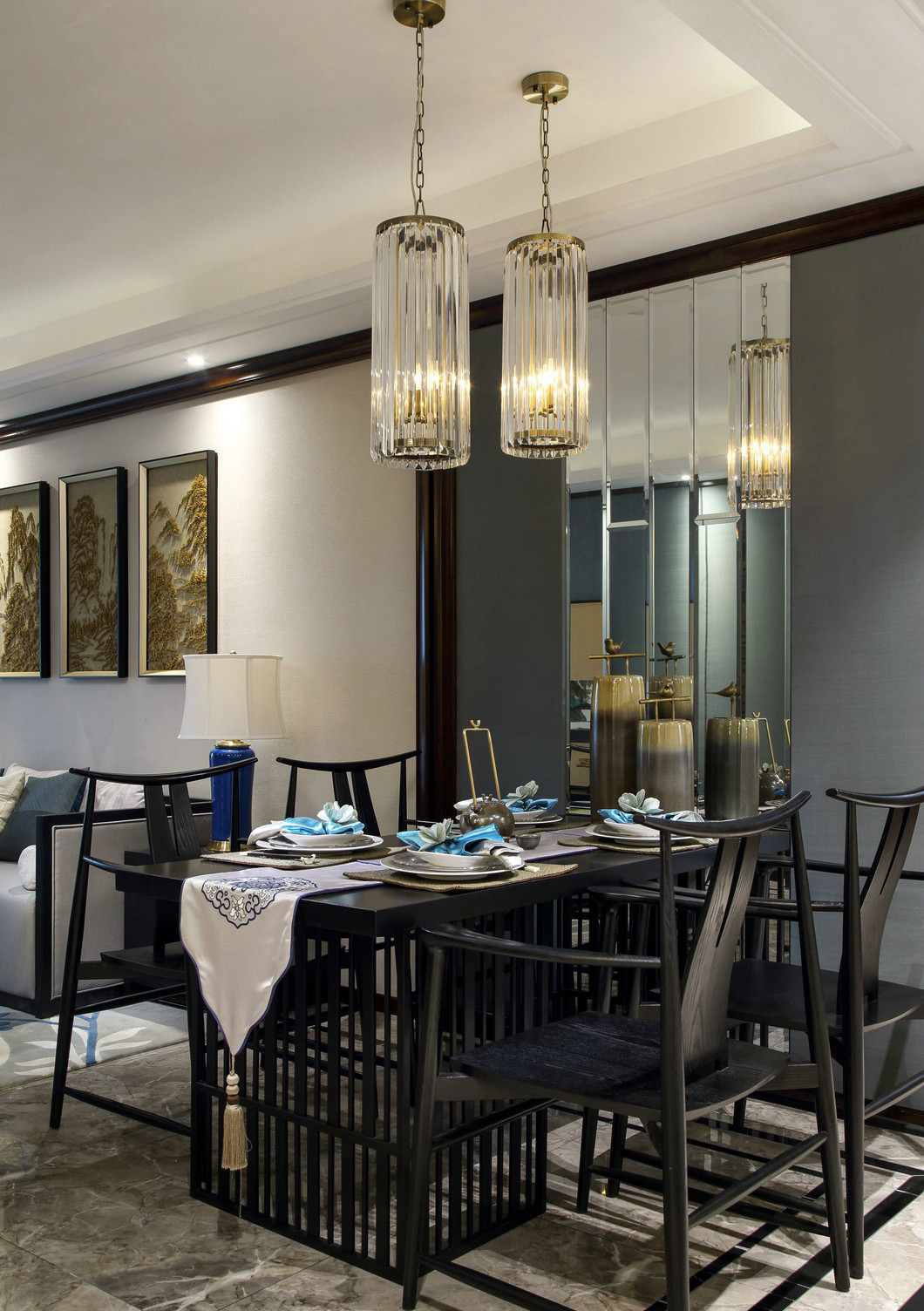 新中式風格室內設計家裝案例-餐廳 新中式風格室內設計家裝案例-餐廳