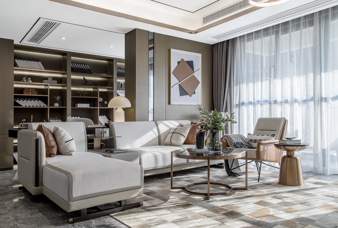 港式風格室內家裝案例效果圖-客廳沙發 港式風格室內家裝案例效果圖-客廳沙發