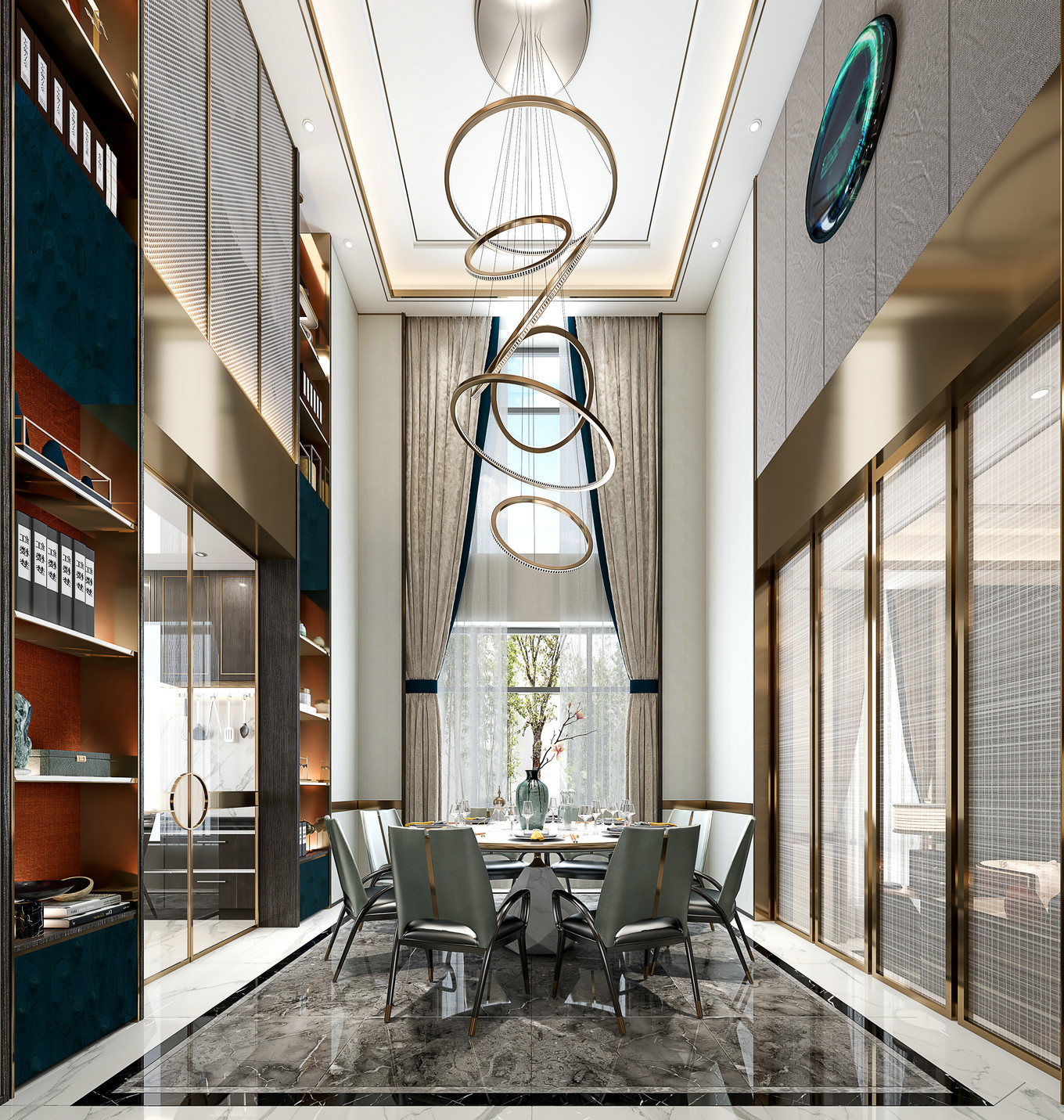 現代簡約風格別墅室內設計家裝案例-餐廳 現代簡約風格別墅室內設計家裝案例-餐廳