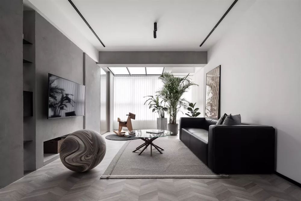 廣州市環市西路大院現代簡約風格三居室裝修案例