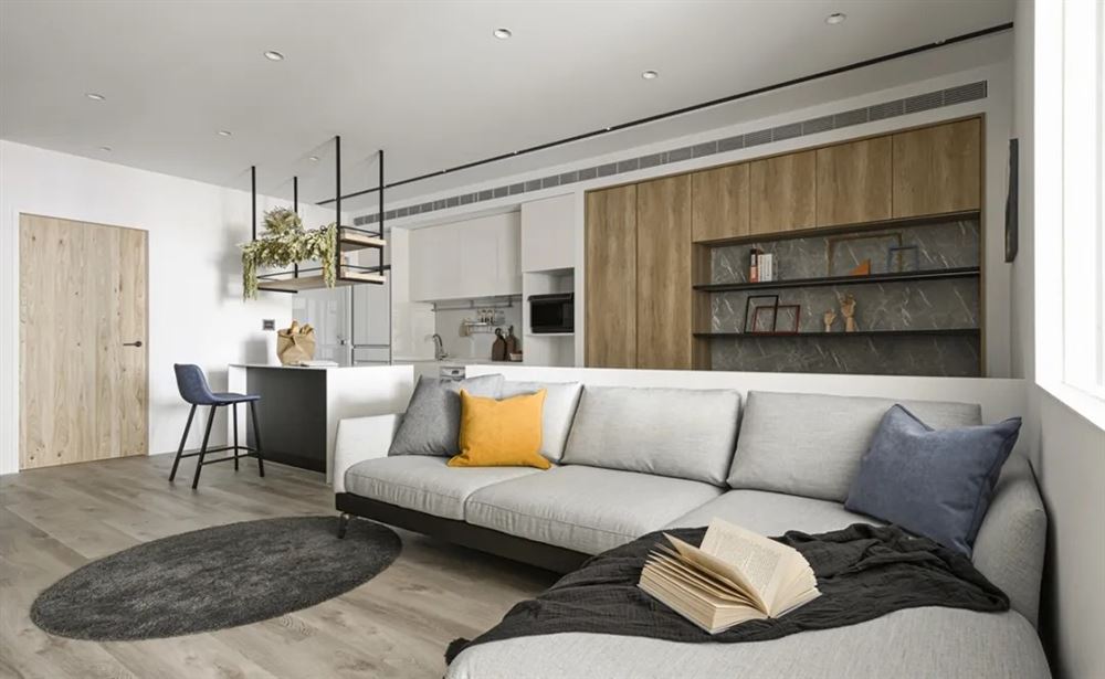 湛江市長盈翰林苑北歐風格三居室裝修案例