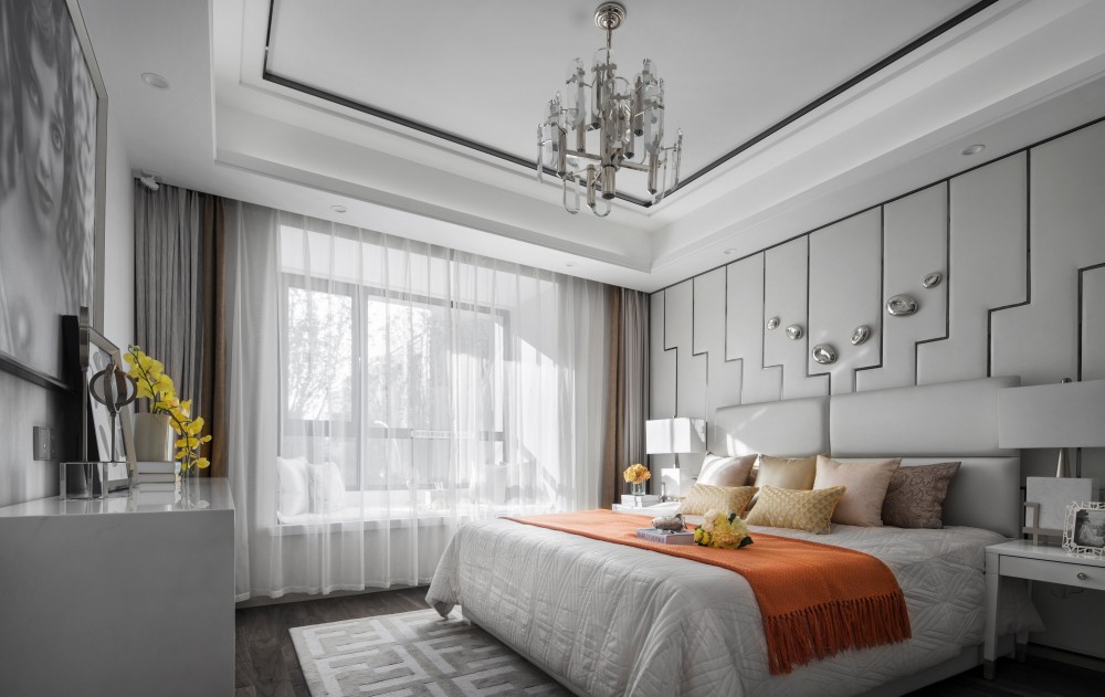現代輕奢風格室內設計家裝案例-臥室 現代輕奢風格室內設計家裝案例-臥室
