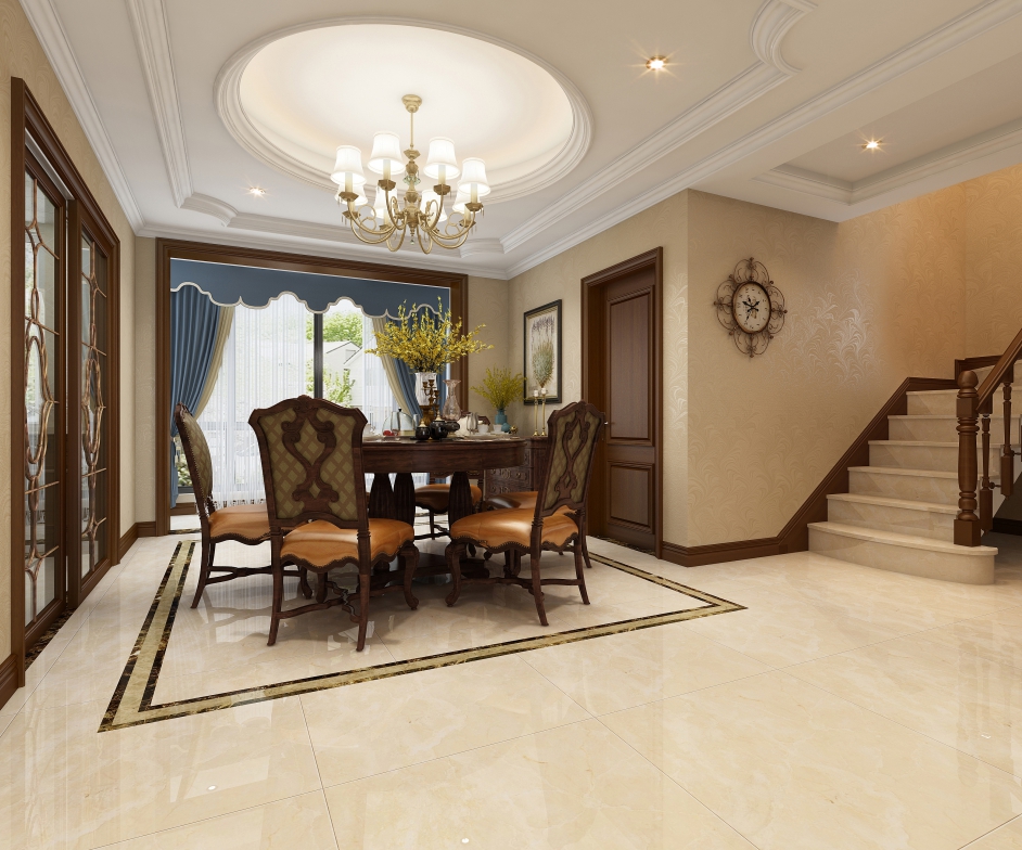 嘉興市中南&middot;漫悅灣新中式風(fēng)格五居室裝修案例