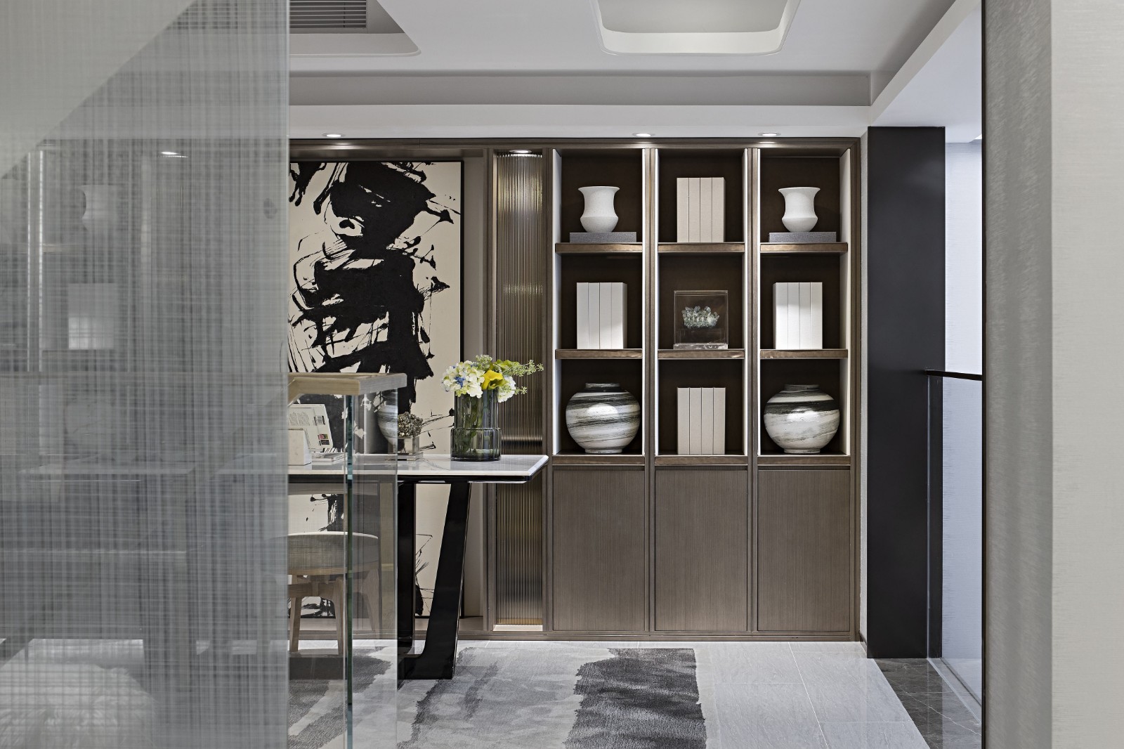 現代輕奢風格別墅室內設計家裝案例-書房 現代輕奢風格別墅室內設計家裝案例-書房