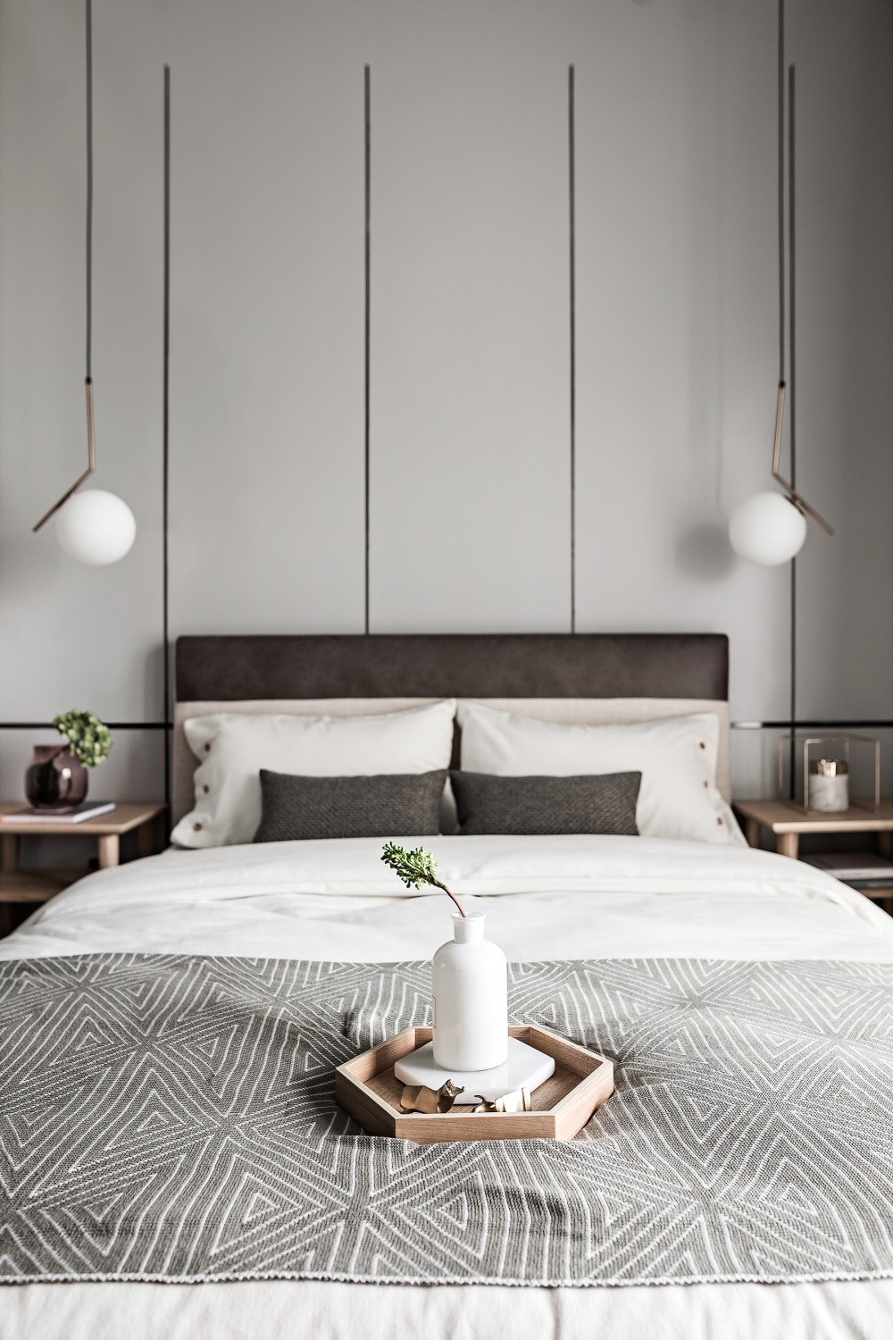 現代簡約風格公寓家裝案例效果圖-主臥 現代簡約風格公寓家裝案例效果圖-主臥