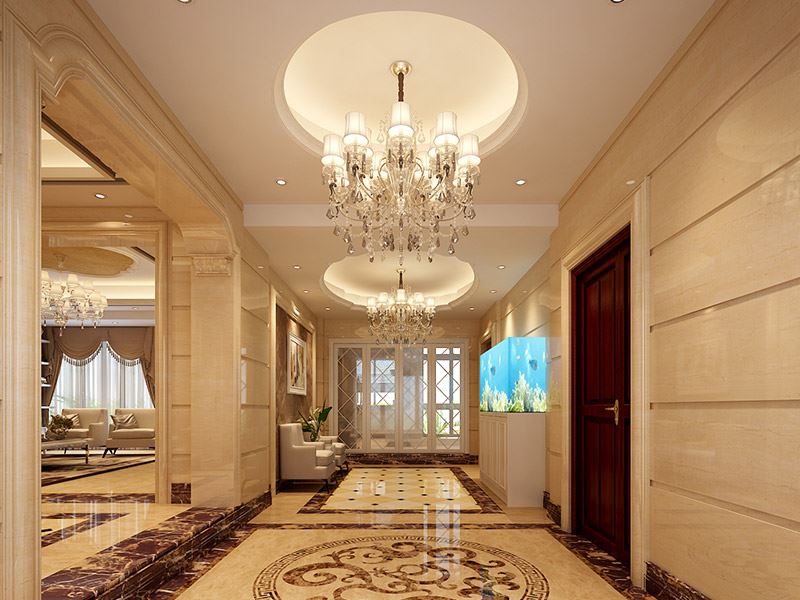 佛山市卓越蔚藍星宸輕奢風格四居室裝修案例