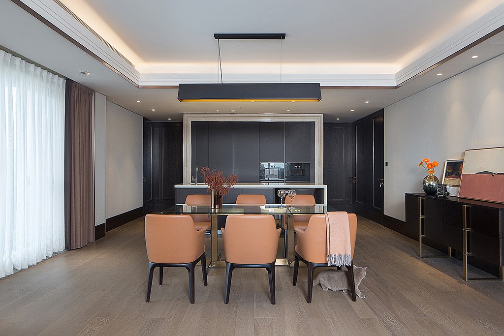 佛山裝修公司輕奢風(fēng)格室內(nèi)裝修效果圖-餐廳 佛山裝修公司輕奢風(fēng)格室內(nèi)裝修效果圖-餐廳