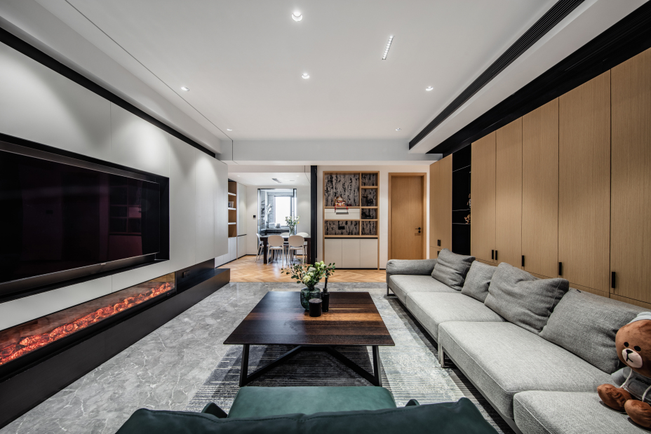 現代風格室內家裝案例效果圖-客廳 現代風格室內家裝案例效果圖-客廳