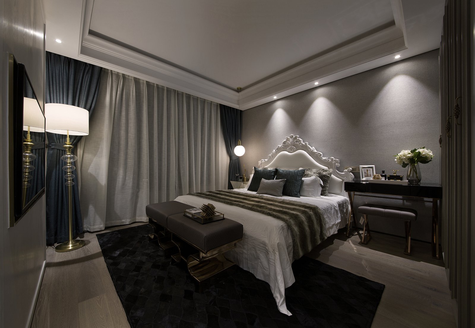 現(xiàn)代歐式風(fēng)格家裝設(shè)計室內(nèi)裝修效果圖-臥室 現(xiàn)代歐式風(fēng)格家裝設(shè)計室內(nèi)裝修效果圖-臥室