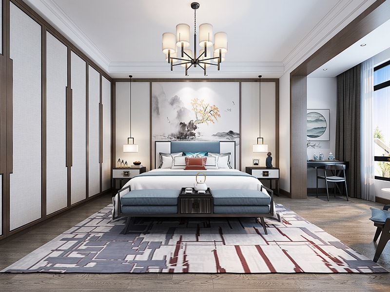 楚雄彝族自治州楚雄碧桂園新中式風格別墅裝修案例