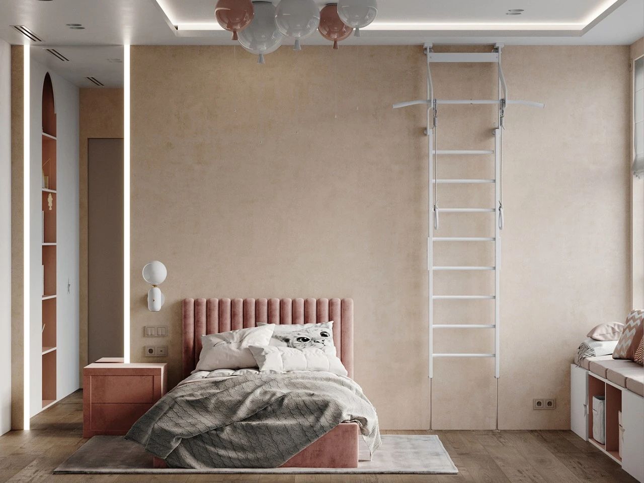 現代簡約風格室內設計家裝案例-次臥 現代簡約風格室內設計家裝案例-次臥