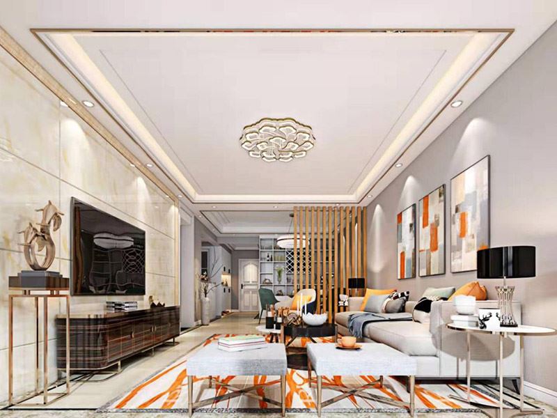 昭通市翠屏尚居輕奢風(fēng)格平層裝修案例