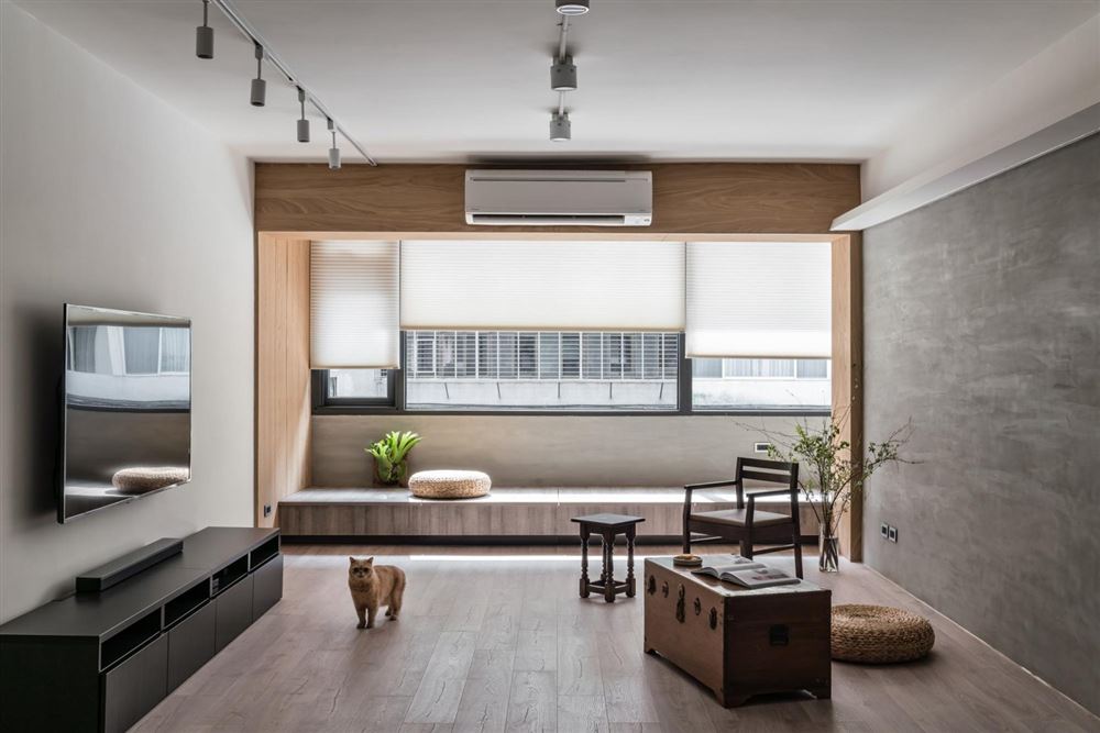 佛山市建投綠地璀璨天城新中式風格二居室裝修案例