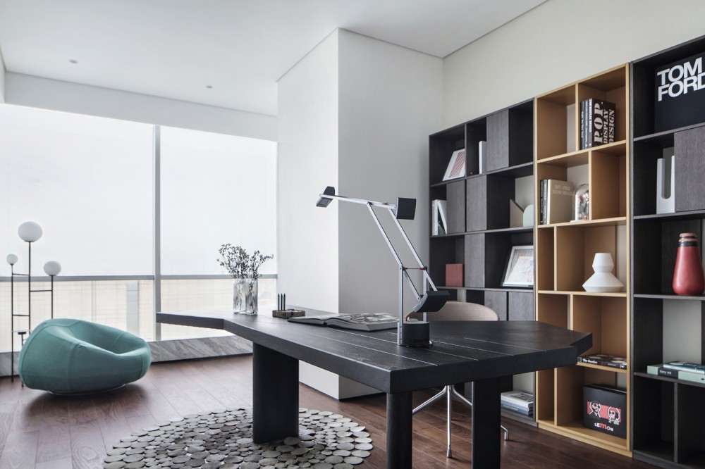 現(xiàn)代簡約風(fēng)格室內(nèi)設(shè)計(jì)家裝案例-書房 現(xiàn)代簡約風(fēng)格室內(nèi)設(shè)計(jì)家裝案例-書房