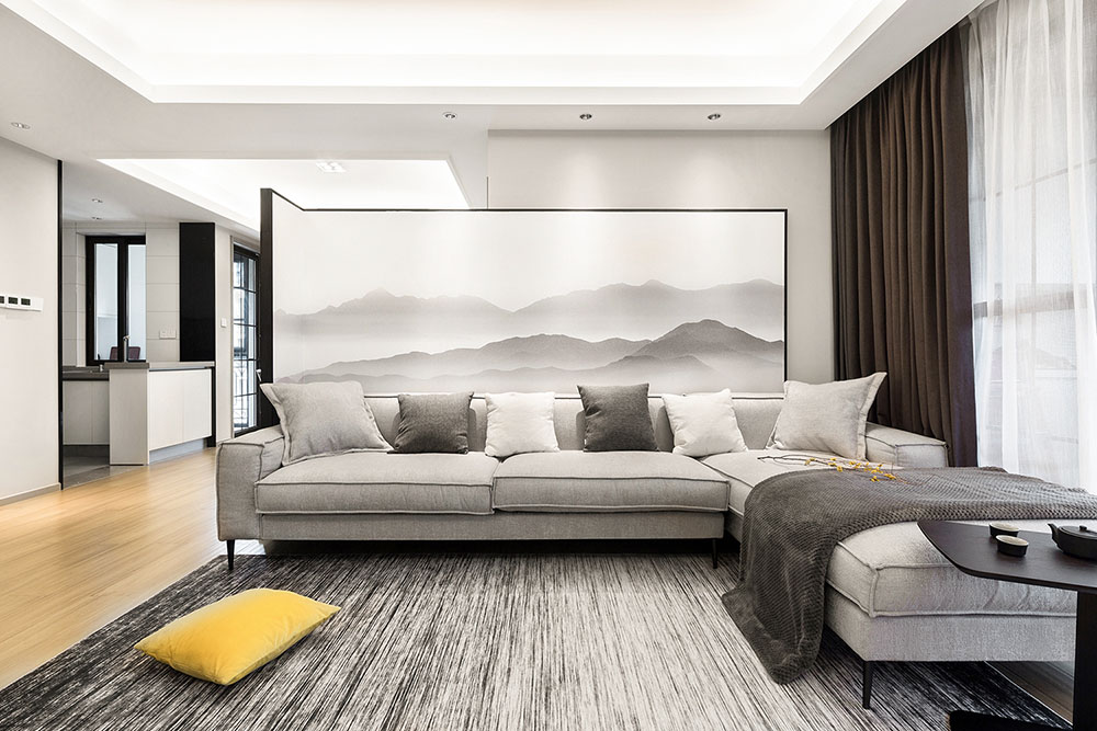 簡(jiǎn)約中式風(fēng)格室內(nèi)家裝案例效果圖-客廳 簡(jiǎn)約中式風(fēng)格室內(nèi)家裝案例效果圖-客廳