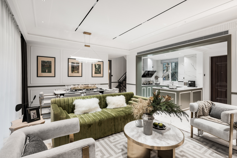 歐式輕奢風格家裝設計室內裝修效果圖-客廳 歐式輕奢風格家裝設計室內裝修效果圖-客廳