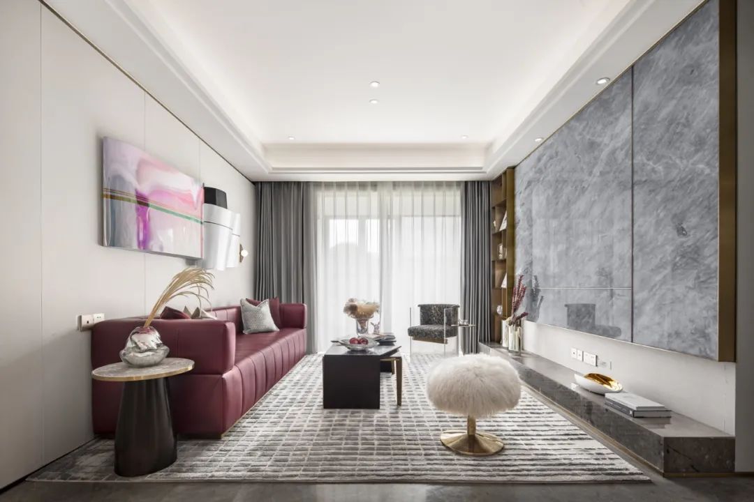 高雅輕奢風格室內設計家裝案例-客廳 高雅輕奢風格室內設計家裝案例-客廳