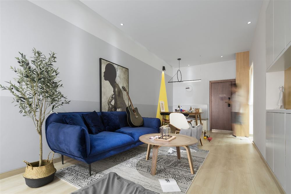 佛山市保利和悅濱江北歐風(fēng)格二居室裝修案例