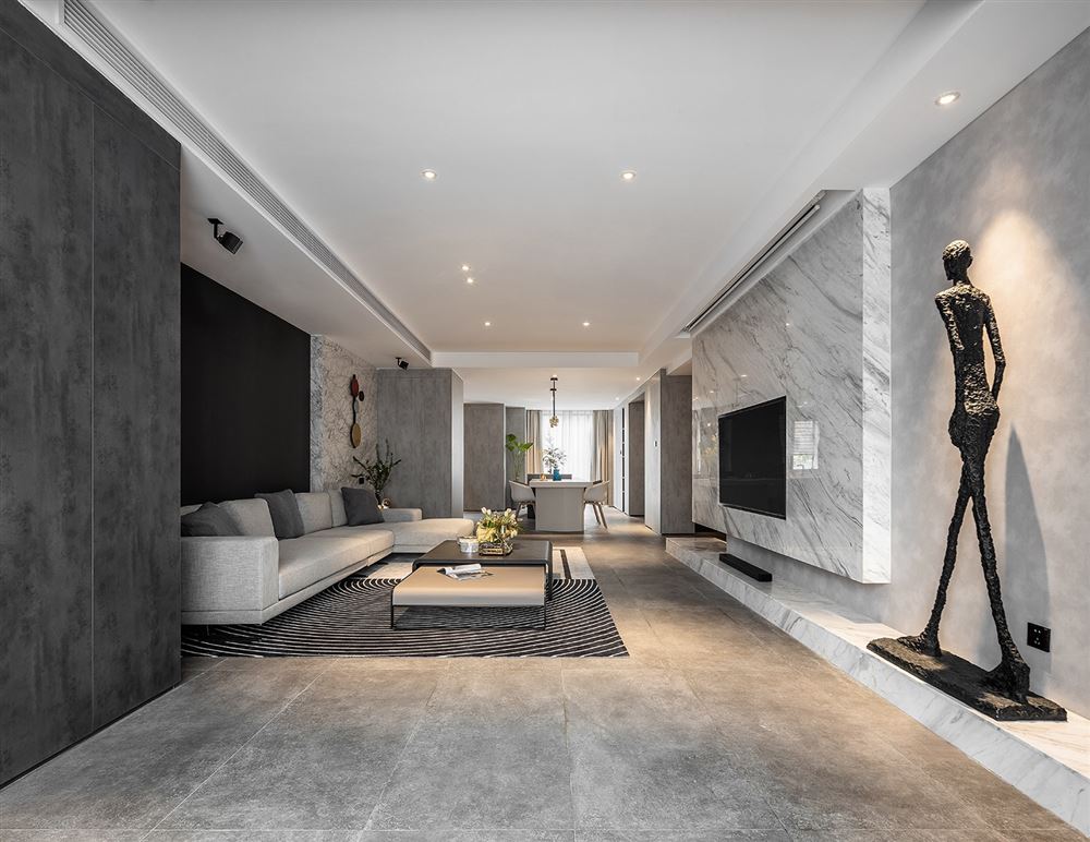 廣州市大城云山輕奢風(fēng)格三居室裝修案例