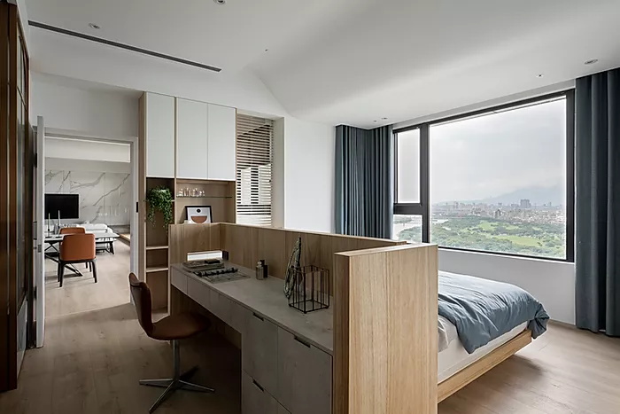 佛山裝修公司輕奢風格室內裝修效果圖-主臥 佛山裝修公司輕奢風格室內裝修效果圖-主臥