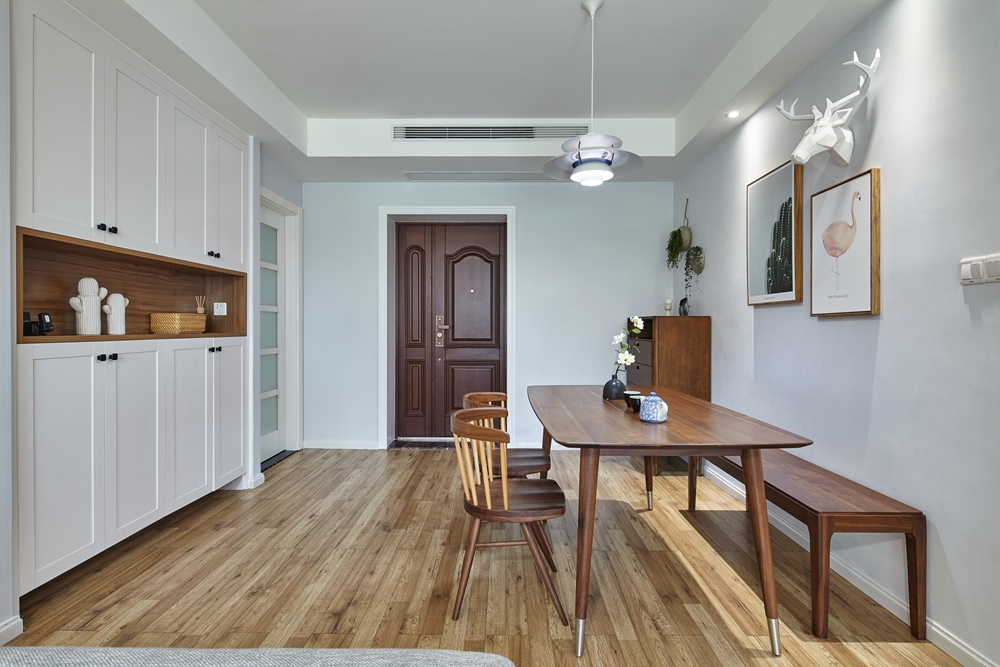 北歐原木風格家裝設計室內裝修效果圖-餐廳 北歐原木風格家裝設計室內裝修效果圖-餐廳