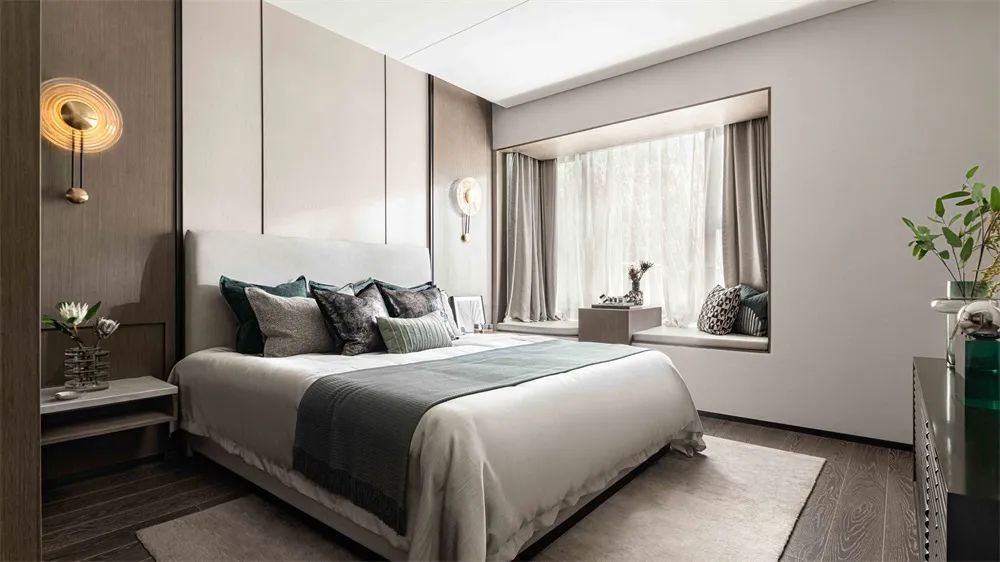 簡約新中式風格室內(nèi)設計家裝案例-臥室 簡約新中式風格室內(nèi)設計家裝案例-臥室