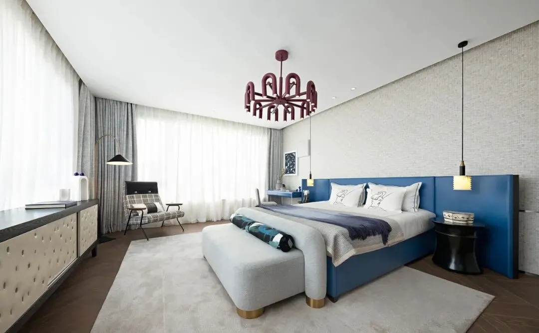 現代輕奢風格別墅室內設計家裝案例-次臥 現代輕奢風格別墅室內設計家裝案例-次臥