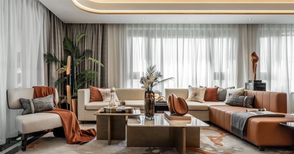 曲靖市尚鄰雅苑輕奢風格四居室裝修案例