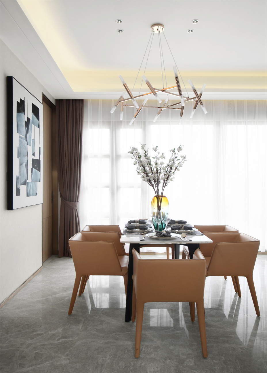 現(xiàn)代輕奢風格室內(nèi)家裝案例效果圖-餐廳 現(xiàn)代輕奢風格室內(nèi)家裝案例效果圖-餐廳