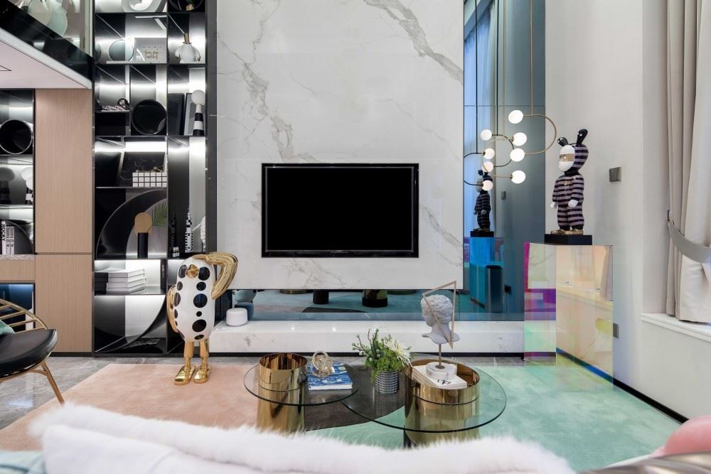 江門市帕佳圖尚品輕奢風格復式裝修案例