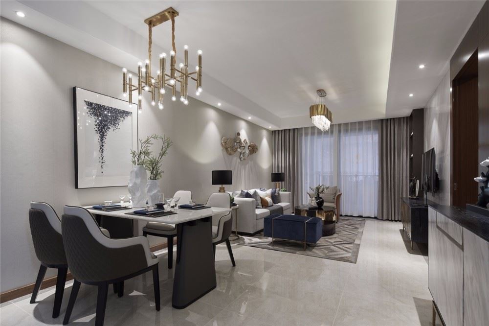 曲靖市龍澤園北歐風格三居室裝修案例