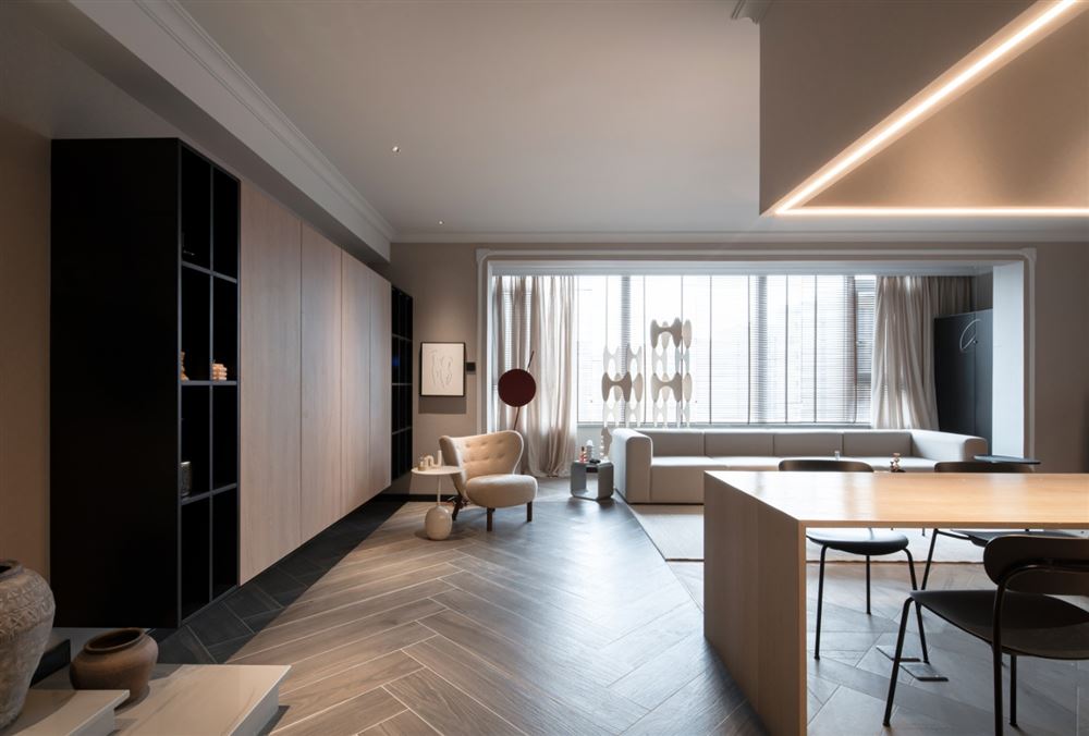 江門市碧桂園公園1號現(xiàn)代簡約風格三居室裝修案例