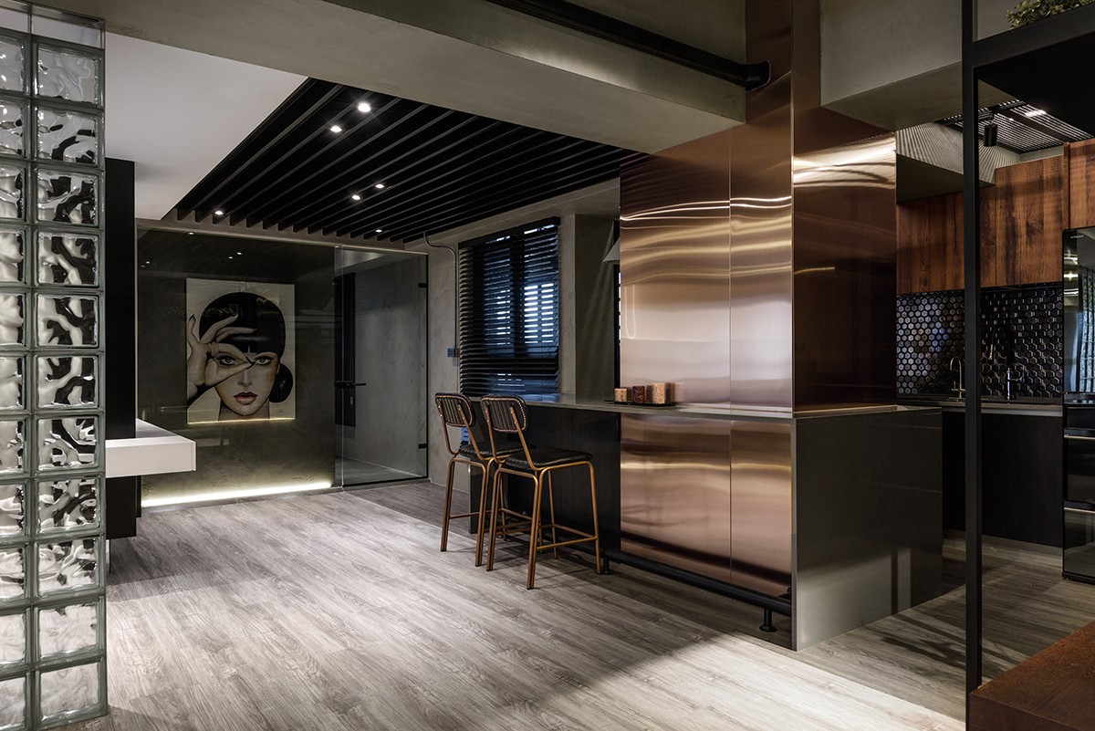 工業風風格家裝設計室內裝修效果圖-走廊 工業風風格家裝設計室內裝修效果圖-走廊