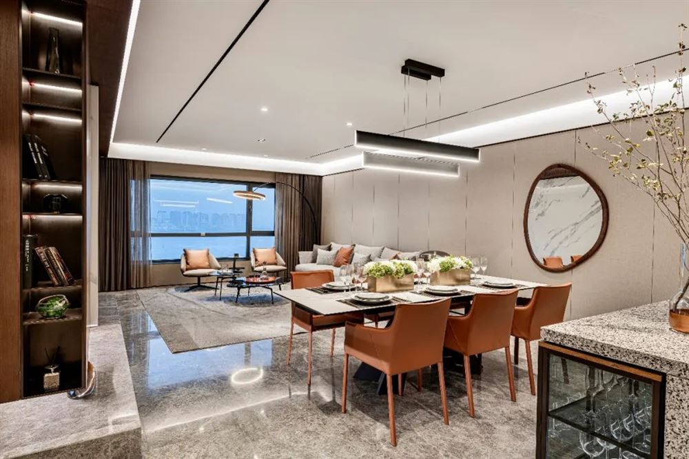 佛山市佛奧灣現代簡約風格四居室裝修案例