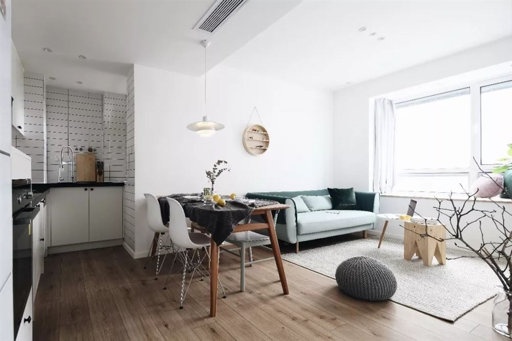 江門市恩平繁星小鎮北歐風格三居室裝修案例