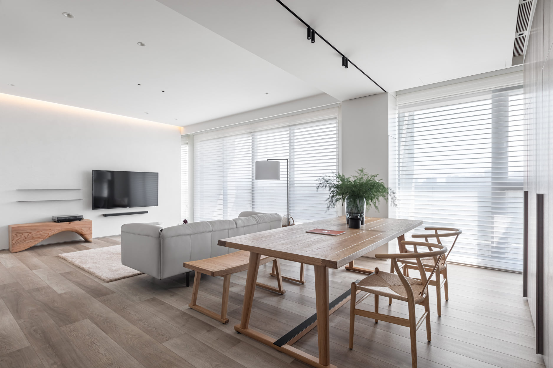 現代極簡風格室內設計家裝案例-客廳 現代極簡風格室內設計家裝案例-客廳