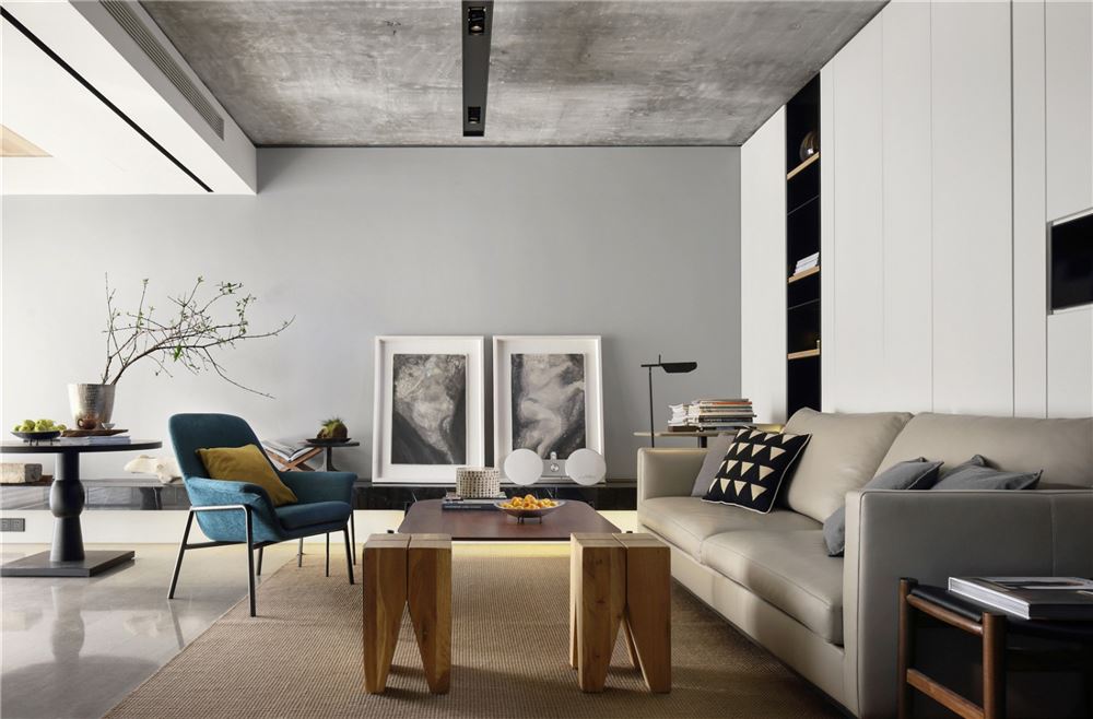 廣州市南沙金茂灣現代簡約風格三居室裝修案例