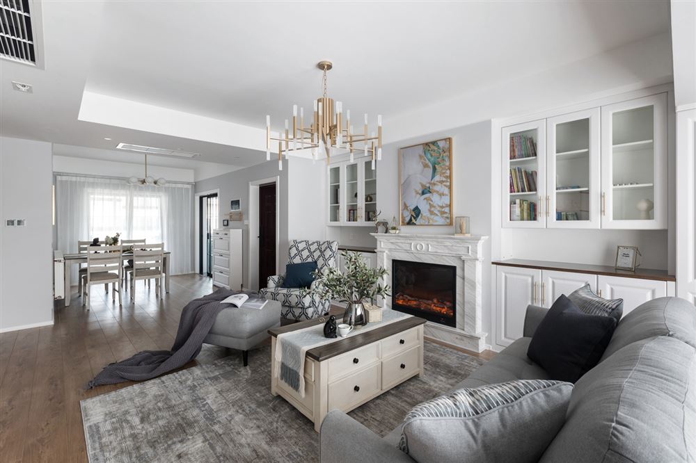 江門市五邑碧桂園歐式風格三居室裝修案例